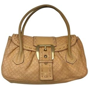 Céline Perforated Leather Satchel